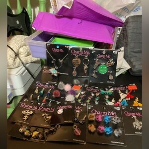 Lot of 15 pieces Charm Me jewelry making supplies charms